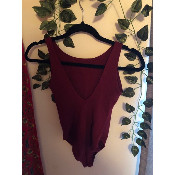 Burgundy Bodysuit - Picture 2 of 2